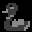 A pixel-art duck